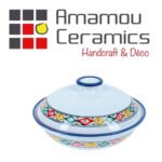 Soupière Margoum haute de gamme en fine céramique fait main Ø 25 cm – Image 2