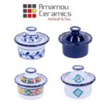 Petite Kerwena Hortensia haute de gamme en fine céramique fait main Ø 10 cm – Image 3