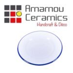 Assiette Plate Bicolor haute de gamme en fine céramique fait main Ø 26 cm – Image 2
