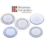 Assiette Plate Bicolor haute de gamme en fine céramique fait main Ø 26 cm – Image 3
