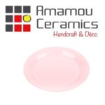 Assiette Plate Rose nude haute de gamme en fine céramique fait main Ø 29 cm – Image 2