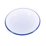 Assiette Plate Bicolor haute de gamme en fine céramique fait main Ø 26 cm