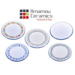 Assiette Plate Bicolor haute de gamme en fine céramique fait main Ø 26 cm – Image 3