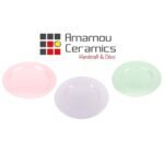 Assiette Crème haute de gamme en fine céramique fait main Ø 26 cm – Image 3