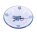 Assiette creuse Bon Vieux Temps haute de gamme en fine céramique fait main Ø 22cm