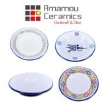 Assiette creuse Bon Vieux Temps haute de gamme en fine céramique fait main Ø 22cm – Image 3