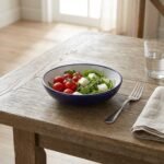 Assiette calotte bicolor haute de gamme en fine céramique fait main Ø 20cm – Image 2