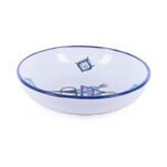 Assiette calotte Bon Vieux Temps haute de gamme en fine céramique fait main Ø 25 cm