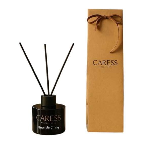 Diffuseur de parfum avec bâtonnets de Caresse Professional bouquets fleuris Sublime Fleur de chine! 100% fabrication artisanale Flacon de 120 ml