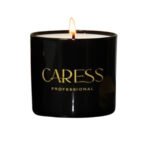 Bougies parfumées Caresse Professional bouquets fleuris Sublime Lavande! 100% fabrication artisanale Flacon en noir