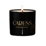 Bougies parfumées Caresse Professional bouquets fleuris Sublime Cerise! 100% fabrication artisanale Flacon en noir