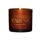 Bougie parfumée Caresse Professional bouquets fleuris Sublime Pêche! 100% fabrication artisanale Flacon en miel
