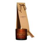 Bougie parfumée Caresse Professional bouquets fleuris Sublime Pêche! 100% fabrication artisanale Flacon en miel – Image 2