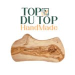 Planche à découper mince courbée écoré haut gamme design classique en Bois d'olivier fait main GM 42 cm – Image 3