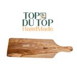 Planche à service planche à pain courbée avec manche haut gamme design classique en Bois d'olivier fait main T2 – Image 2