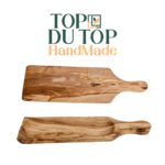 Planche à service planche à pain courbée avec manche haut gamme design classique en Bois d'olivier fait main T2 – Image 3