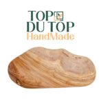 Planche courbée à découper ou à servir haut gamme design classique en Bois d'olivier fait main T3 – Image 3