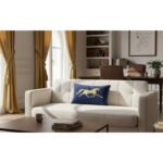 Coussins rectangulaire Bleu roi en velours ARH 7015 – Image 2