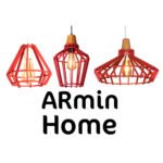 Suspension design Armin Home rouge en bois Suspension ajourée en lamelles de bois de style vintage fabrication artisanale T4 – Image 4