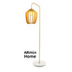 Lampadaire Longo haute gamme en Blanc Kepa de style vintage de la Collection Grand Classique N° 13