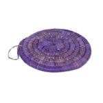 Dessous de plat D 23 rustique rond en couleur bleu tissé à la main en fibre naturelle de palmier