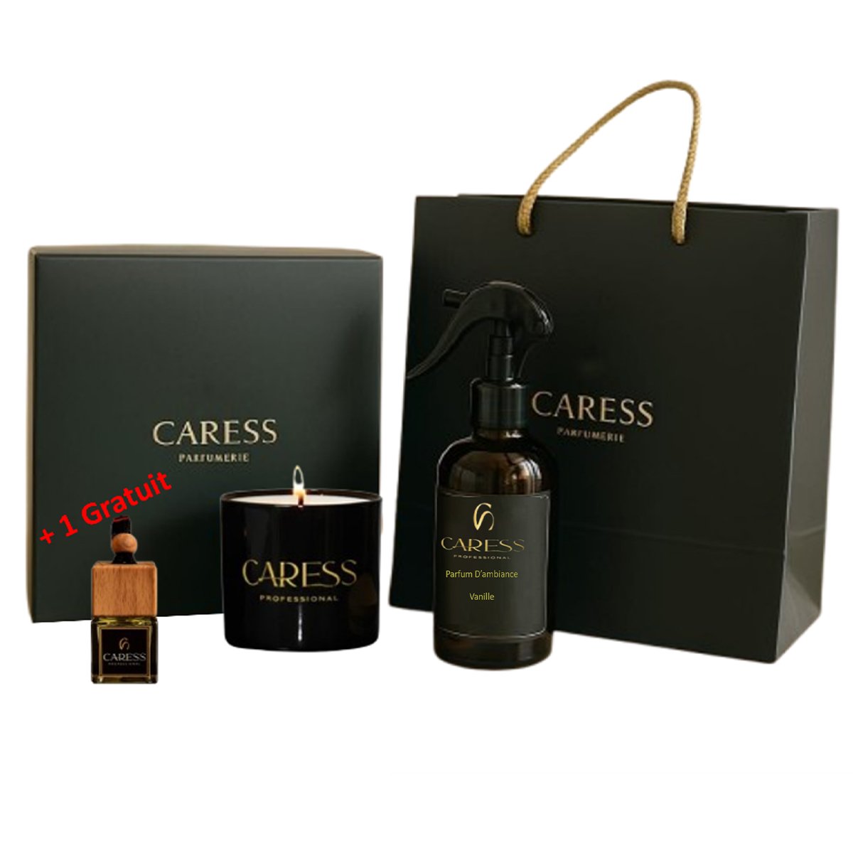 CPW 6835 Pack Maison zen 2 Pièces + 1 gratuit de Caresse Professional Sublime Vanille! 100% fabrication artisanale – Image 1