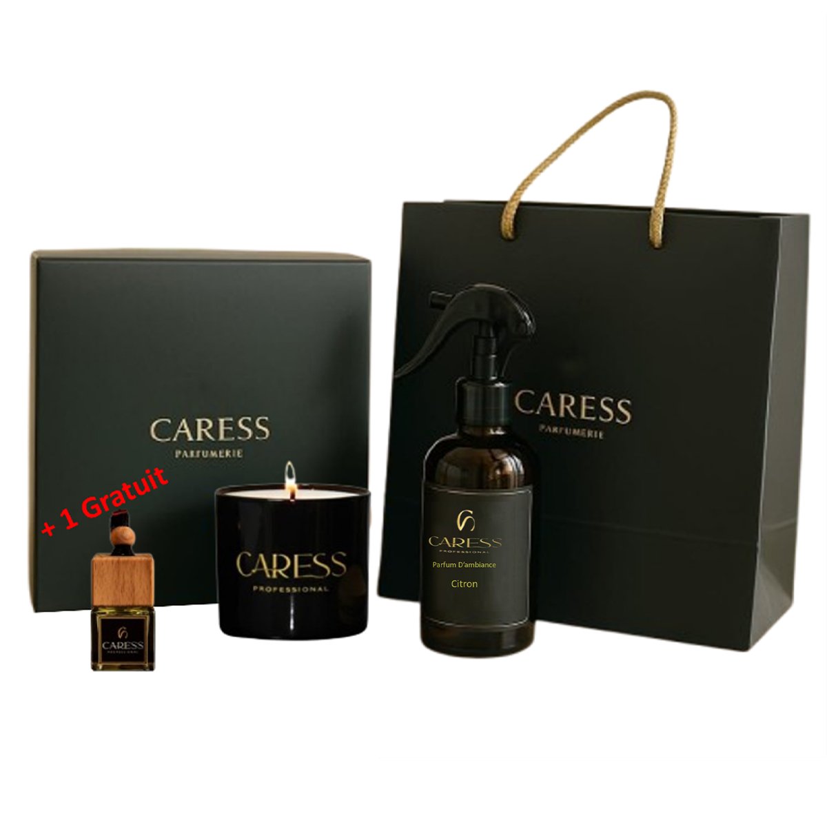 CPW 6838 Pack Maison zen 2 Pièces + 1 gratuit de Caresse Professional Sublime Citron! 100% fabrication artisanale – Image 1
