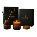 Coffret Double Plaisir parfumée Duo Caress ambiance printanière ! 100% fabrication artisanale senteur Cerise