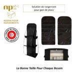 Pack de Pièces: 1 Boite de Rangement Vêtement T1 et 1 Organisateur à Sac à Main double face avec 6 poches et 1 Organisateur de sous-vêtements 30 Poches – Image 2