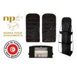 Pack de Pièces: 1 Boite de Rangement Vêtement T1 et 1 Organisateur à Sac à Main double face avec 6 poches et 1 Organisateur de sous-vêtements 30 Poches – Image 3