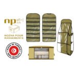 Pack de Pièces: 1 Boite de Rangement Vêtement T1 et 1 Organisateur à Sac à Main double face avec 6 poches et 1 Organisateur de sous-vêtements 30 Poches – Image 3