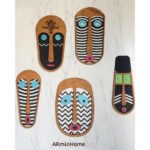 ARmin Masque africain décoration murale Wachma en Bois Tableau Mural haut de gamme fabrication artisanale – Image 3
