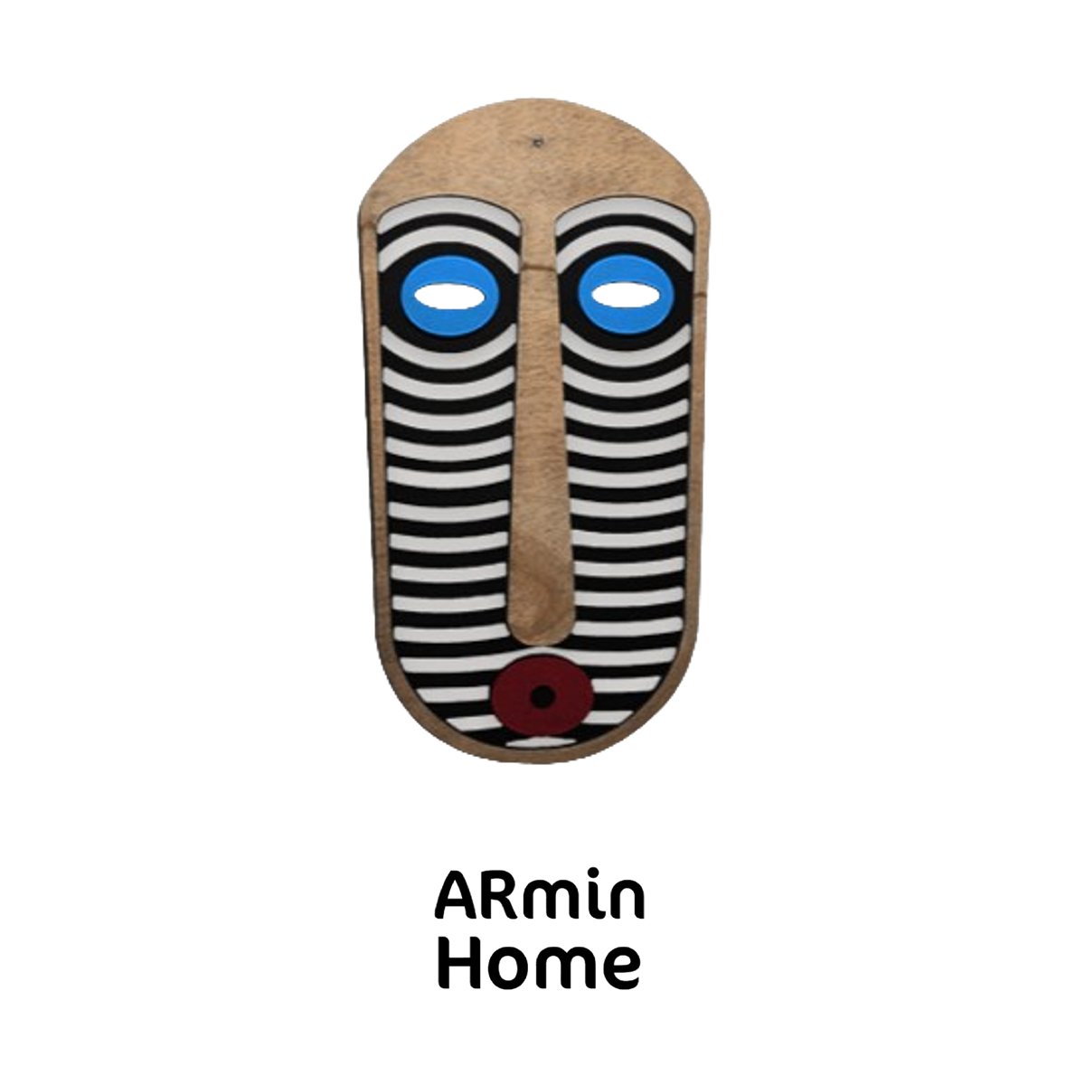 ARH 1092 ARmin Masque africain décoration murale M1 en Bois Tableau Mural haut de gamme fabrication artisanale – Image 1