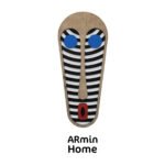 ARmin Masque africain décoration murale M2 en Bois Tableau Mural haut de gamme fabrication artisanale