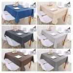Nappe rectangulaire gris  haut de gamme confectionnée en 100% lin قمرايا raffinées fait à la main – Image 4