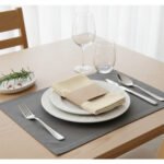 Ensemble de 6 Serviettes de Table en Vanille 100% قمرايا ORA 6046 – Image 2