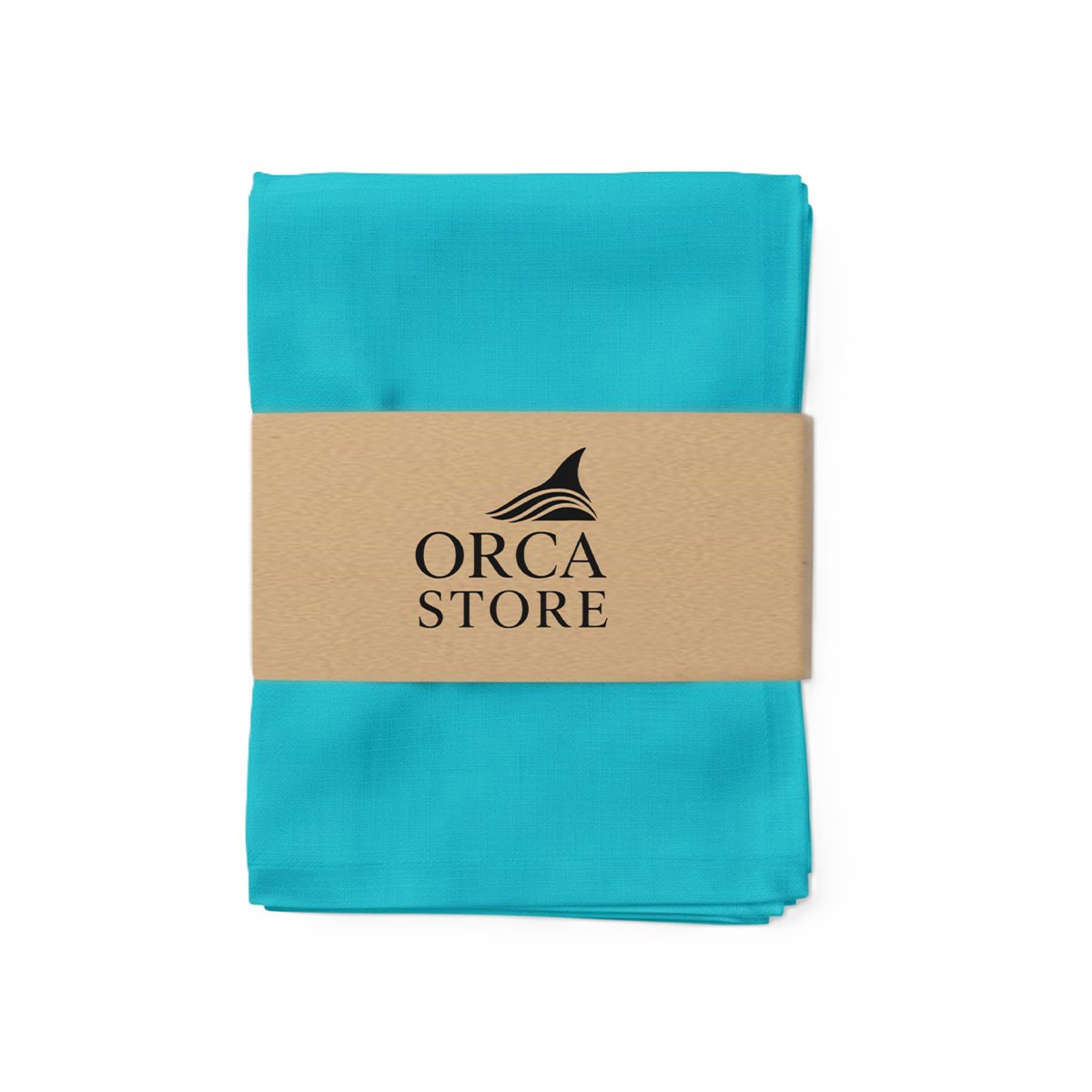 ORA 6612 Ensemble de 6 Serviette de Table haut de gamme en Turquoise confectionnée en 100% lin قمرايا raffinées fait à la main M62 – Image 1