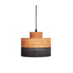 Suspension Combino Ronde Lampes design Armin Home Suspension en bois de style vintage fabrication artisanale T2