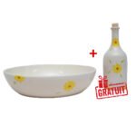 Pack Double Plaisir à Table Fleurs des champs : 1 saladier + 1 Huilier TOP 2971