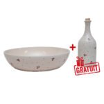 Pack Double Plaisir à Table La Cerise : 1 Grand saladier + 1 Gratuit Huilier TOP 2973