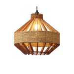Suspension Trapèze Halfa ajourée en lamelles de bois ARH 8036